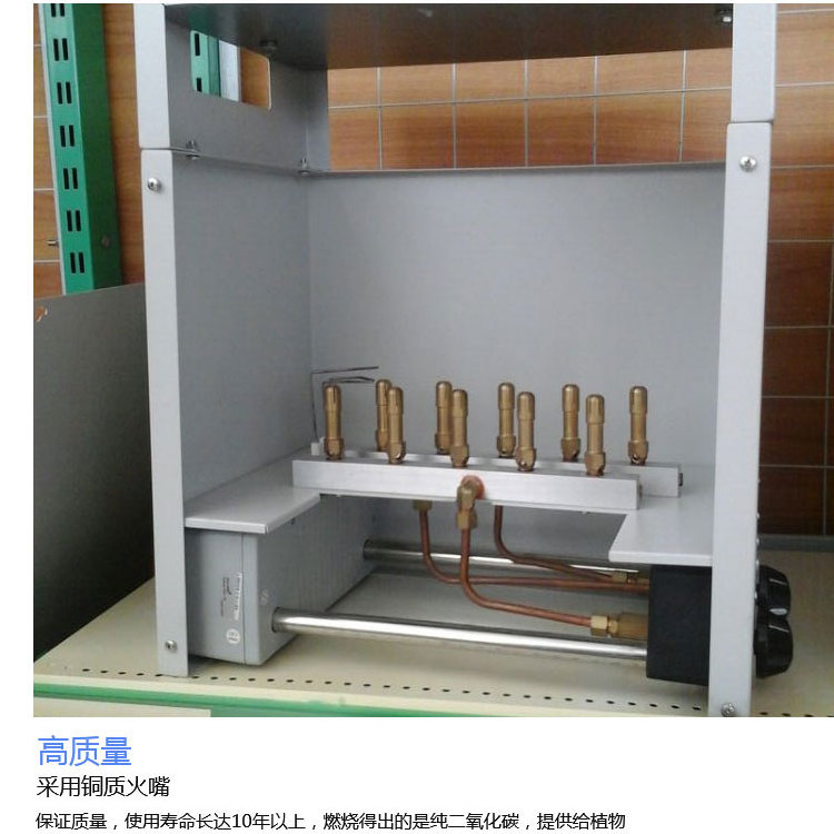 Carbon dioxide generator for greenhouse planting