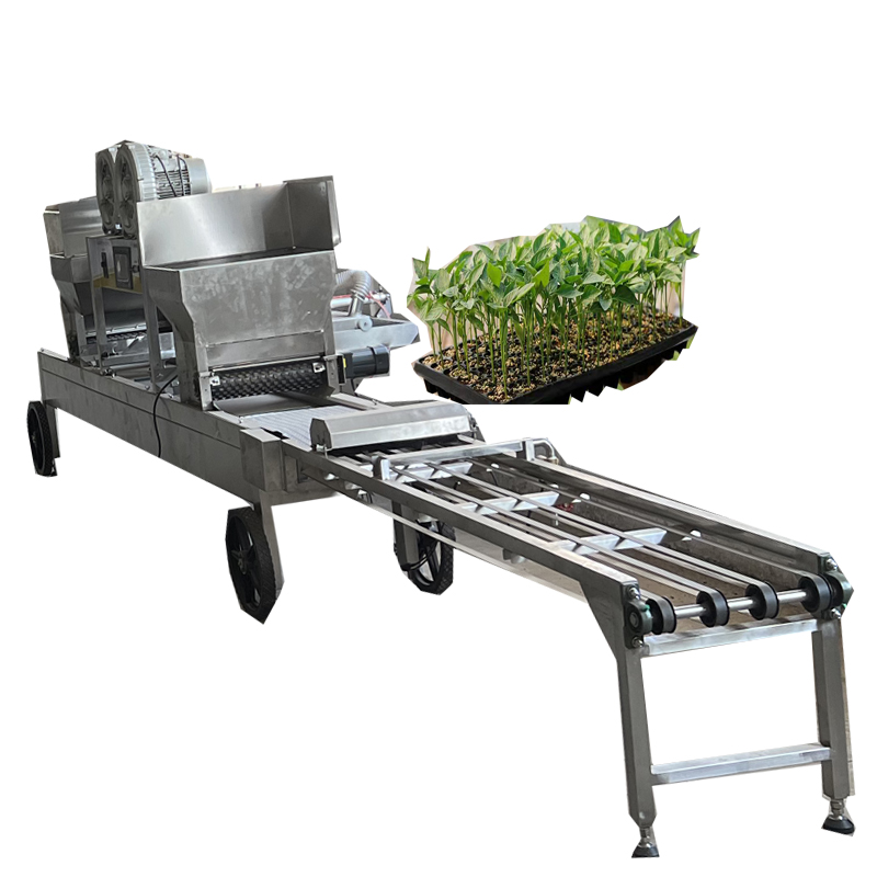 Skyplant  Automatic vegetable seeder sowing machine line seedling tray paddy seed nursery sowing machine