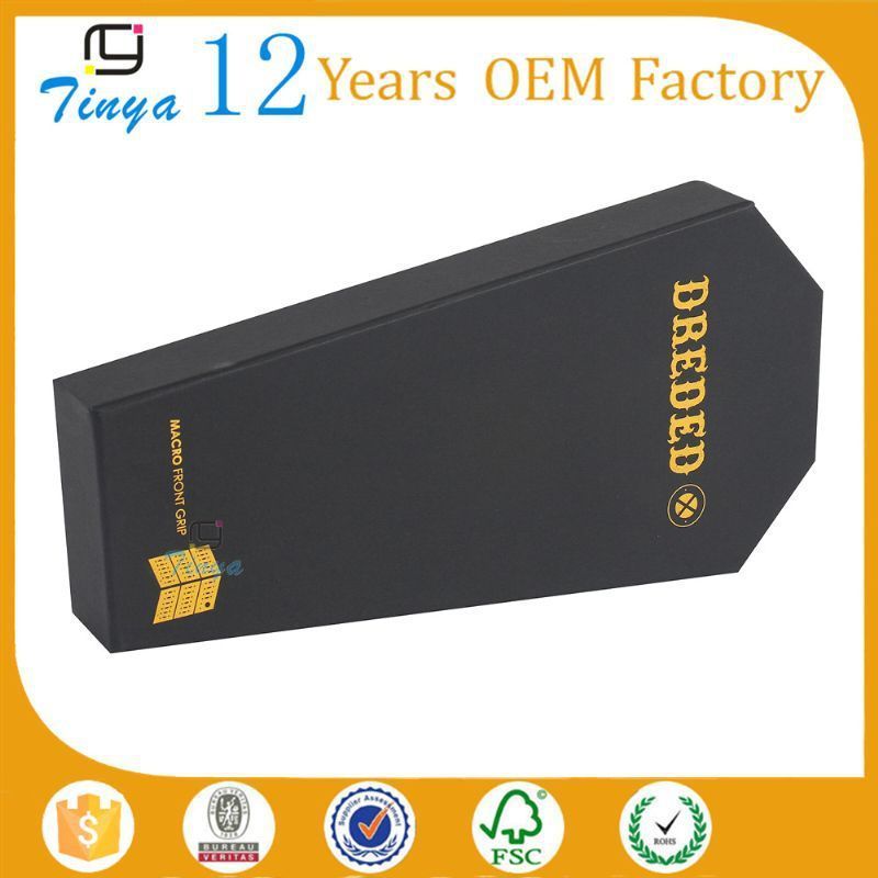 cardboard black coffin shape big paper box