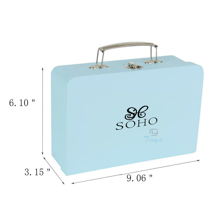 luxury matte fashion kraft paper cardboard suitcase box