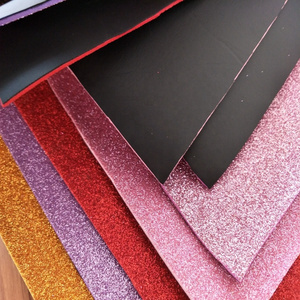 Low price high density colorful bling craft shining eva sheet eva glitter foam 2.0MM