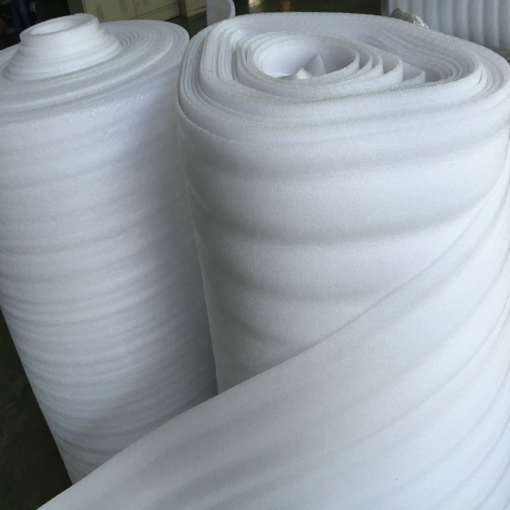 Factory wholesale custom white EPE foam sheet roll used in fruit packaging industry / Polyethylene foam