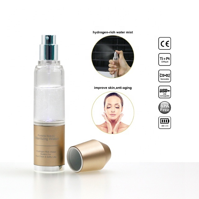 Hydrogen Water Bottle Spray Mist Sprayer Facial Spraying Mister Super Electrolysis Ionic Nano Spray