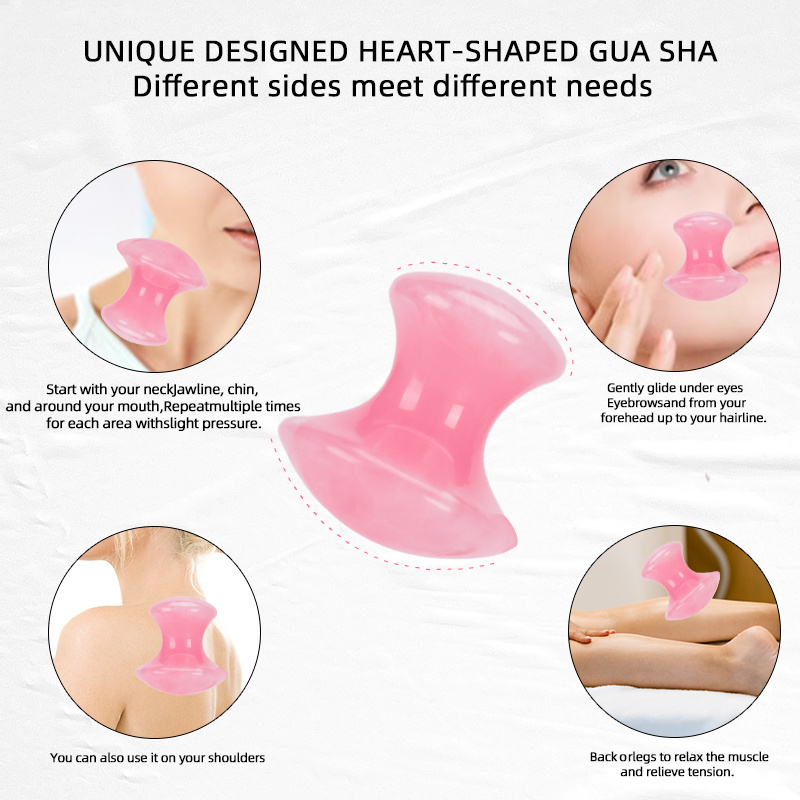 Mushroom Gua sha simulation Jade Eye Massage Facial Tool Mushroom Shaped Scraping for Women SPA Lift Remove Wrinkles