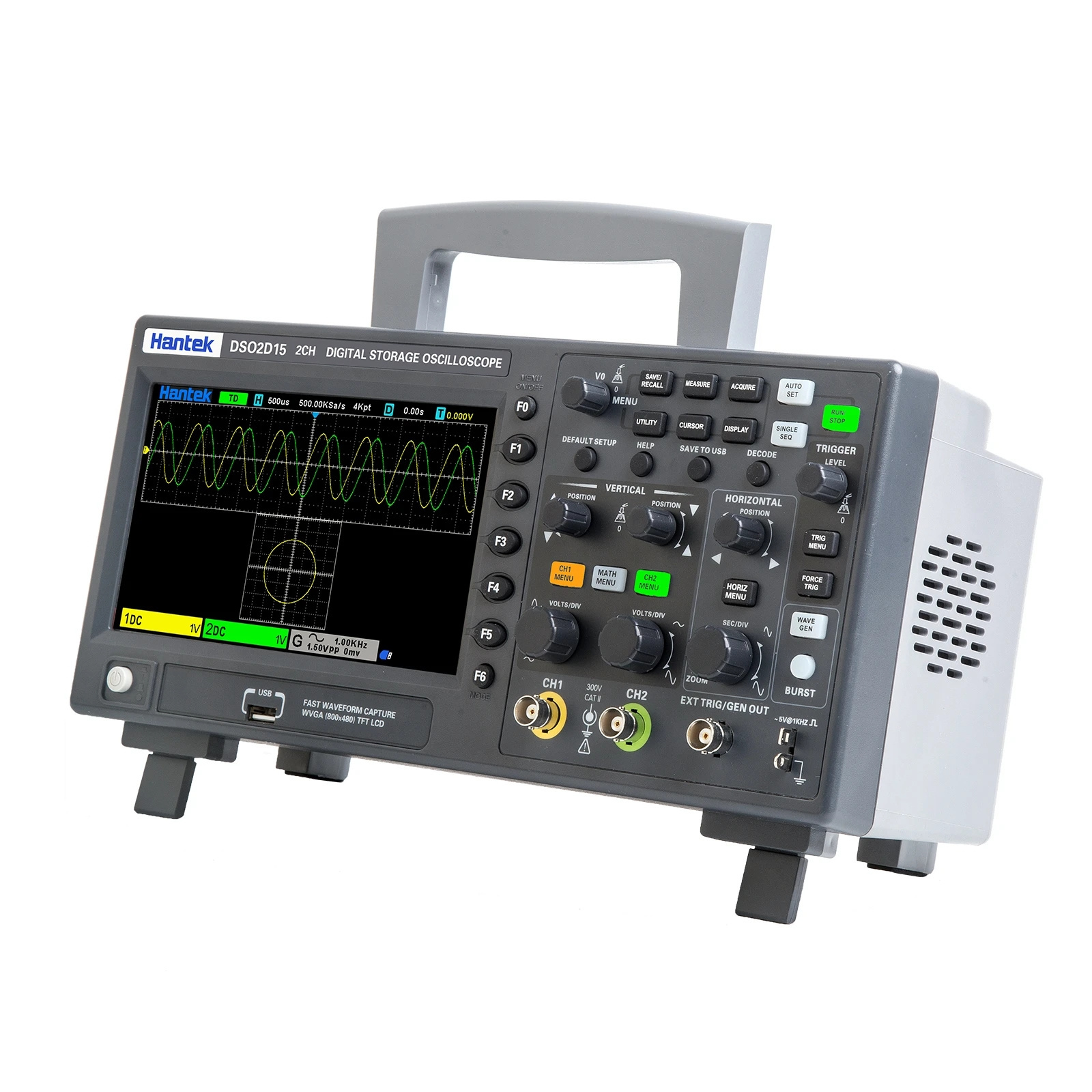 Digital Oscilloscope DSO2C10 2C15 2D10 2D15 2 Channels 100Mhz/150Mhz Storage USB Osciloscopio Portable Multimeter Tester