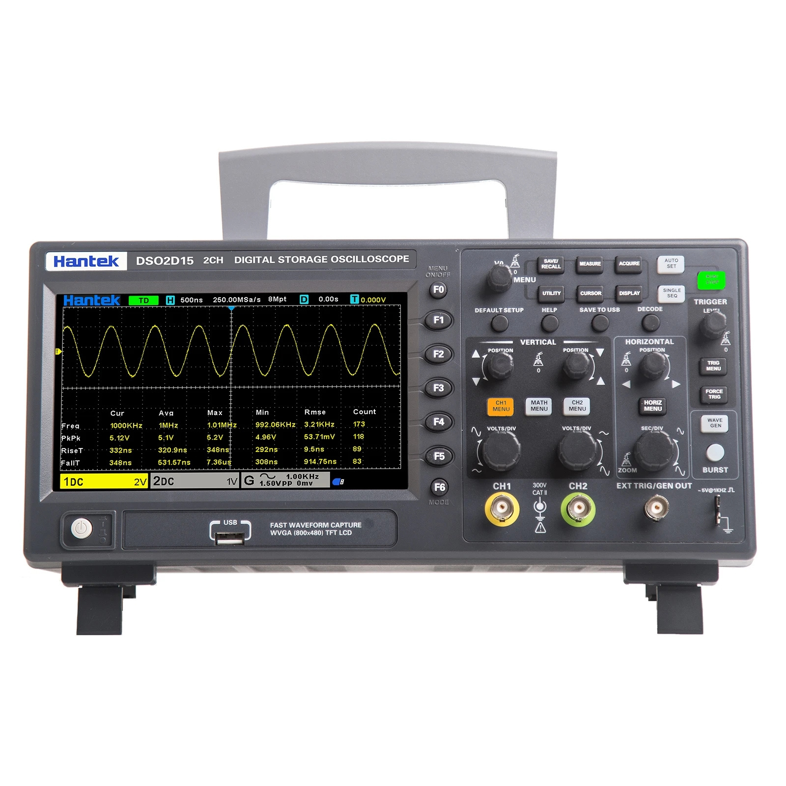 Digital Oscilloscope DSO2C10 2C15 2D10 2D15 2 Channels 100Mhz/150Mhz Storage USB Osciloscopio Portable Multimeter Tester