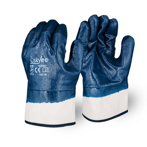 SKYEE nitrile cotton knitted abrasion resistance oil resistance gloves