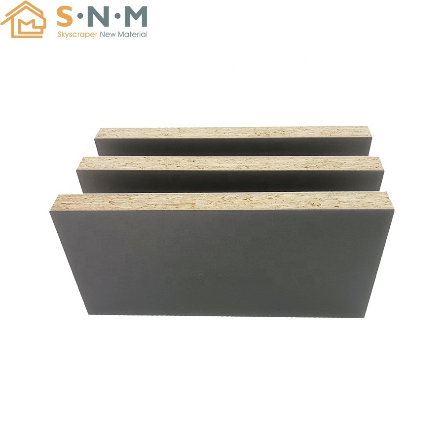 Skyscraper factory color mdf sheet anti-scratch PET plastic veneer melamine paper laminating finish wood panel mdf board