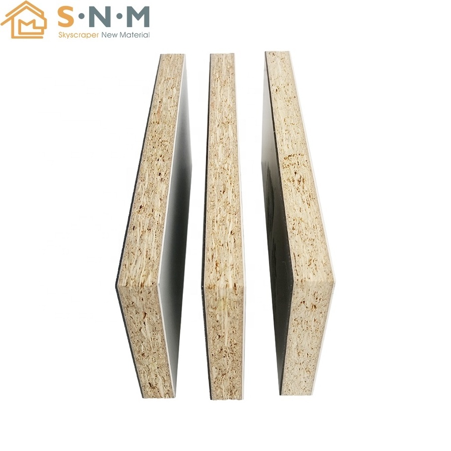 Skyscraper factory color mdf sheet anti-scratch PET plastic veneer melamine paper laminating finish wood panel mdf board