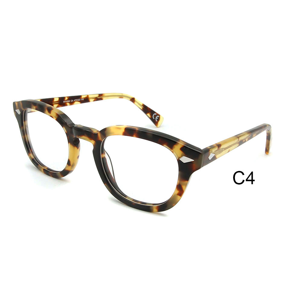 New style retro high density custom logo acetate eyewear  fashion glasses ready goods stock optical frame