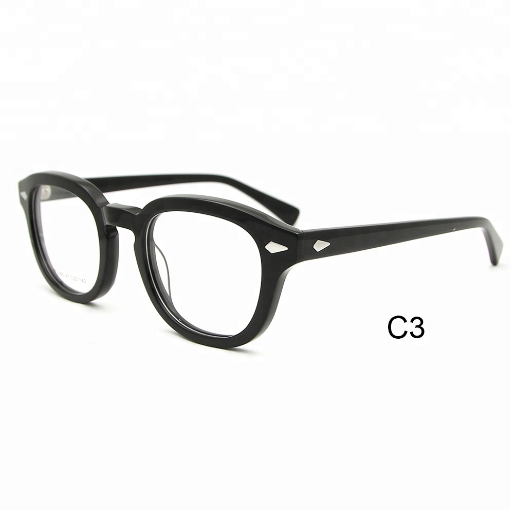 New style retro high density custom logo acetate eyewear  fashion glasses ready goods stock optical frame