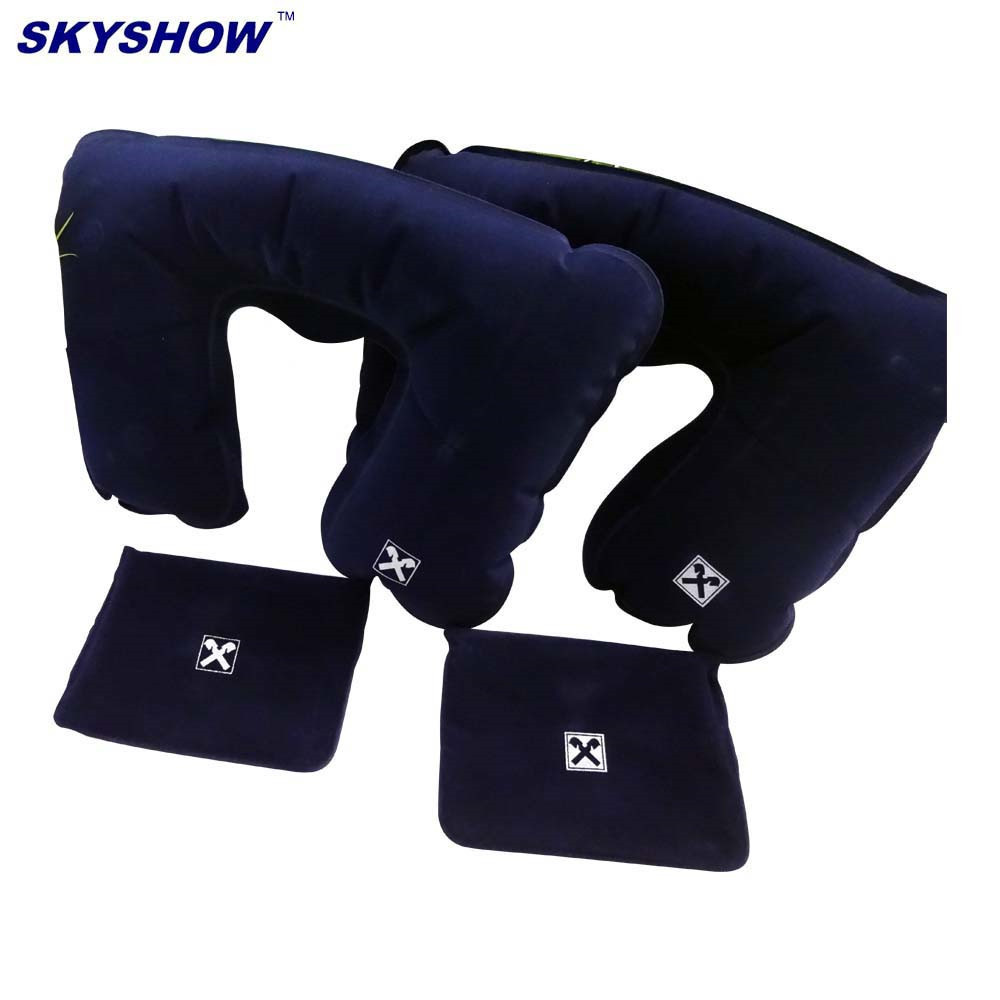 The Best Promotional Gifts Comfortable U Shape Inflatable Travel Neck Pillow For Travel, Airplane, Car, Outdoor Camping