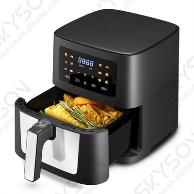 OEM customize hot best selling steam smart Digital Air Fryer Large capacity touch screen 6L 8L 10L air fryer