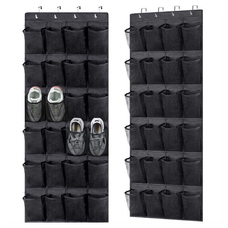 Top Quality Over the Door Closet Hanging Organizer 24 Pockets Hanging Shoe Organizer