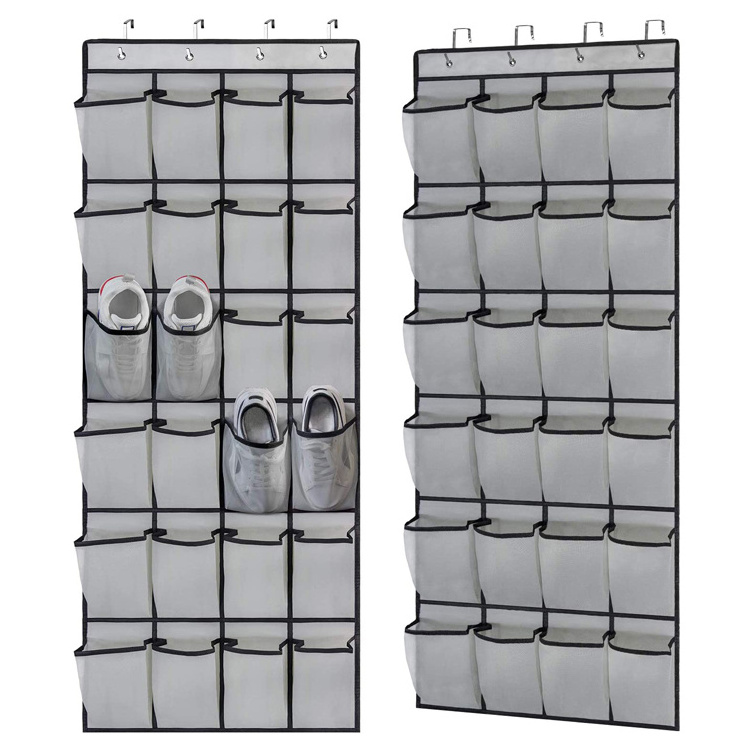 Top Quality Over the Door Closet Hanging Organizer 24 Pockets Hanging Shoe Organizer