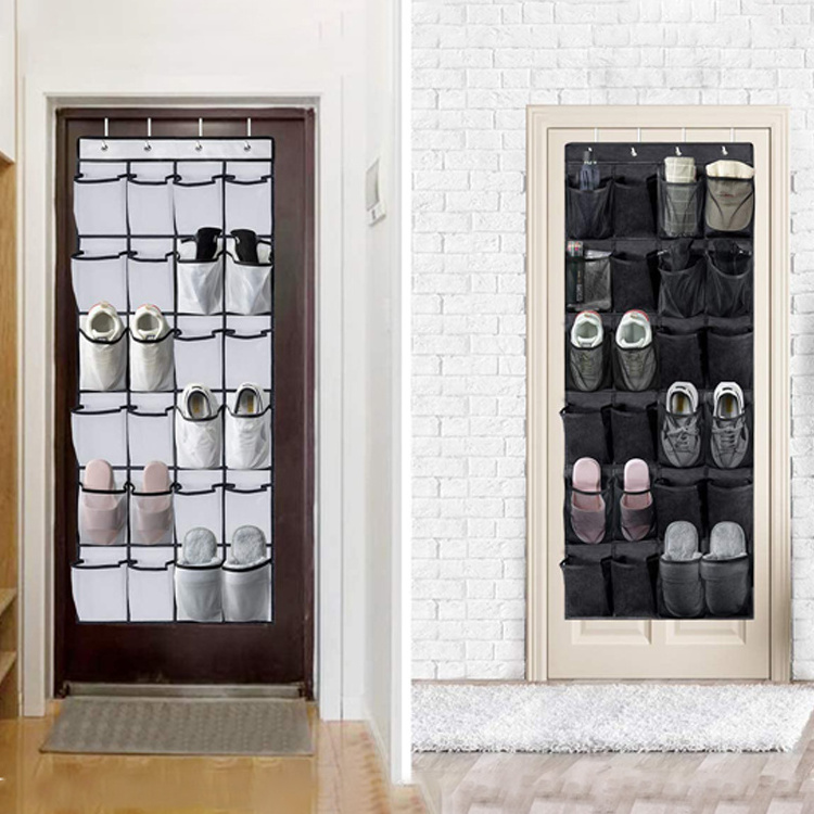 Top Quality Over the Door Closet Hanging Organizer 24 Pockets Hanging Shoe Organizer