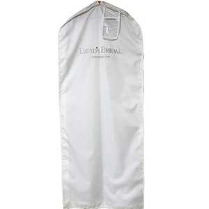 Custom Luxury Dustproof Garment Cover for Wedding Dress Foldable 72" Long Gown Garment Bag