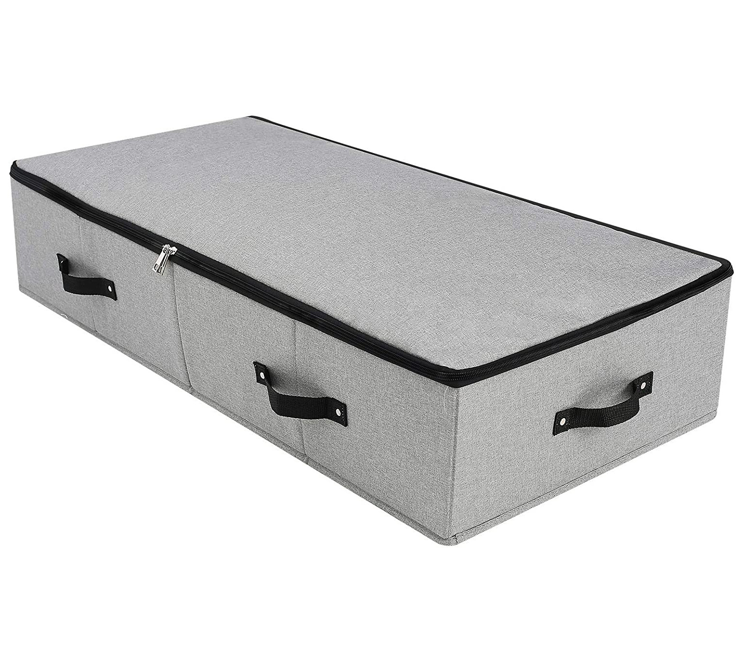 Amazon Hot Selling Under the Bed Storage Container with Handles Zippered Underbed Storage Organizer