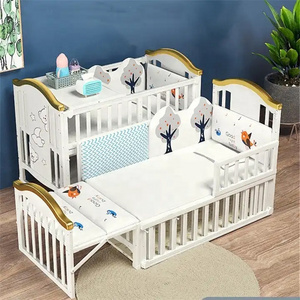 5 in 1 Hot Selling Multi Function Babies Bedroom Furniture Baby Cribs Furniture Baby Cot Bed Crib For Sale