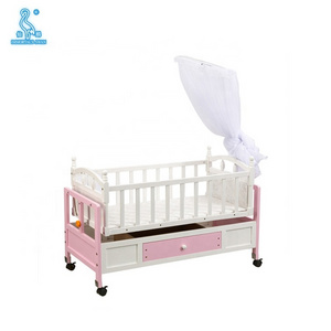 Baby Furniture Crib Cot Adjustable Modern Multifunctional Eco Friendly Wooden Baby Bed With Storage Box