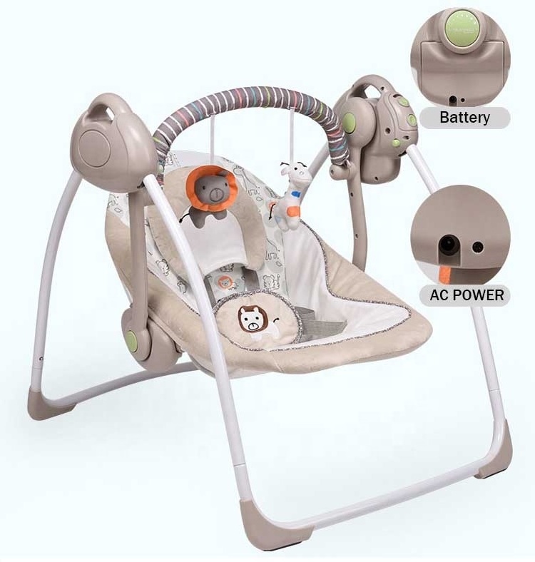 Baby Swing Cradle Electric Bed Rocking Chair Hanging Swing Chairs for Baby Modern Wood Baby Bed Portable Crib Sidecrib