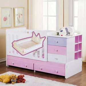 Modern Multifunctional Baby Crib Cot Bed Bedding Nest Set Newborn Safety Wooden Baby Sleeping Beds With Nest