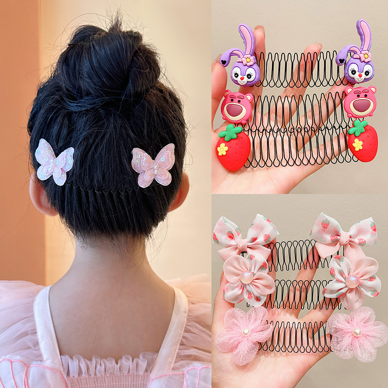 CUSTOM resin girls Metal Wavy Spring Hair Hoop carton Headbands For children Simple Hairband Face Washing Headdress