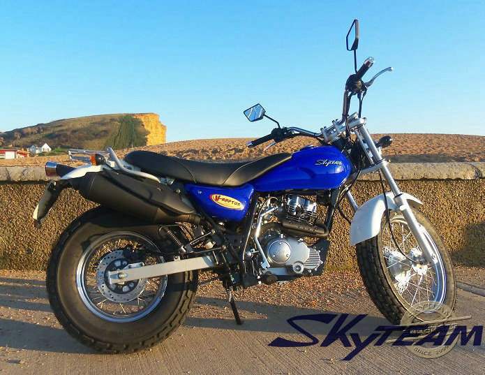 SKYTEAM V-Raptor 125cc&250cc 4 stroke street motorcycle (EEC Euro III EURO3 Approval 120/80-18