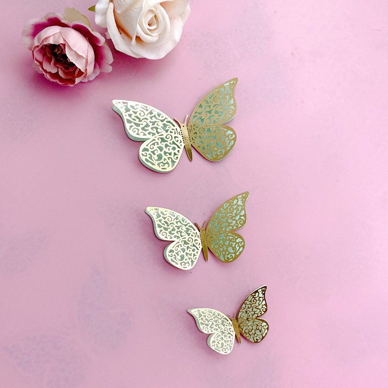 Gold Butterfly Decorations Cake Topper Cake Decoration