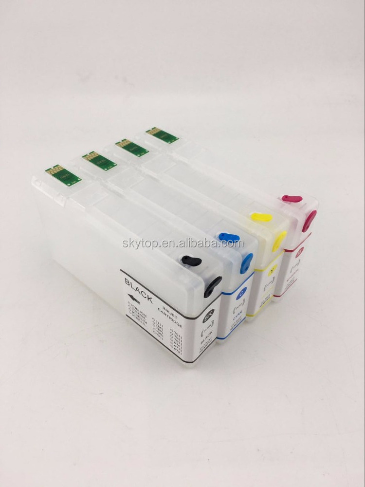 refill ink cartridge T7921 T7922 T7923 T7924 for Epson WorkForce Pro WF-5111 WF-5191 WF-5621 with one time use chip