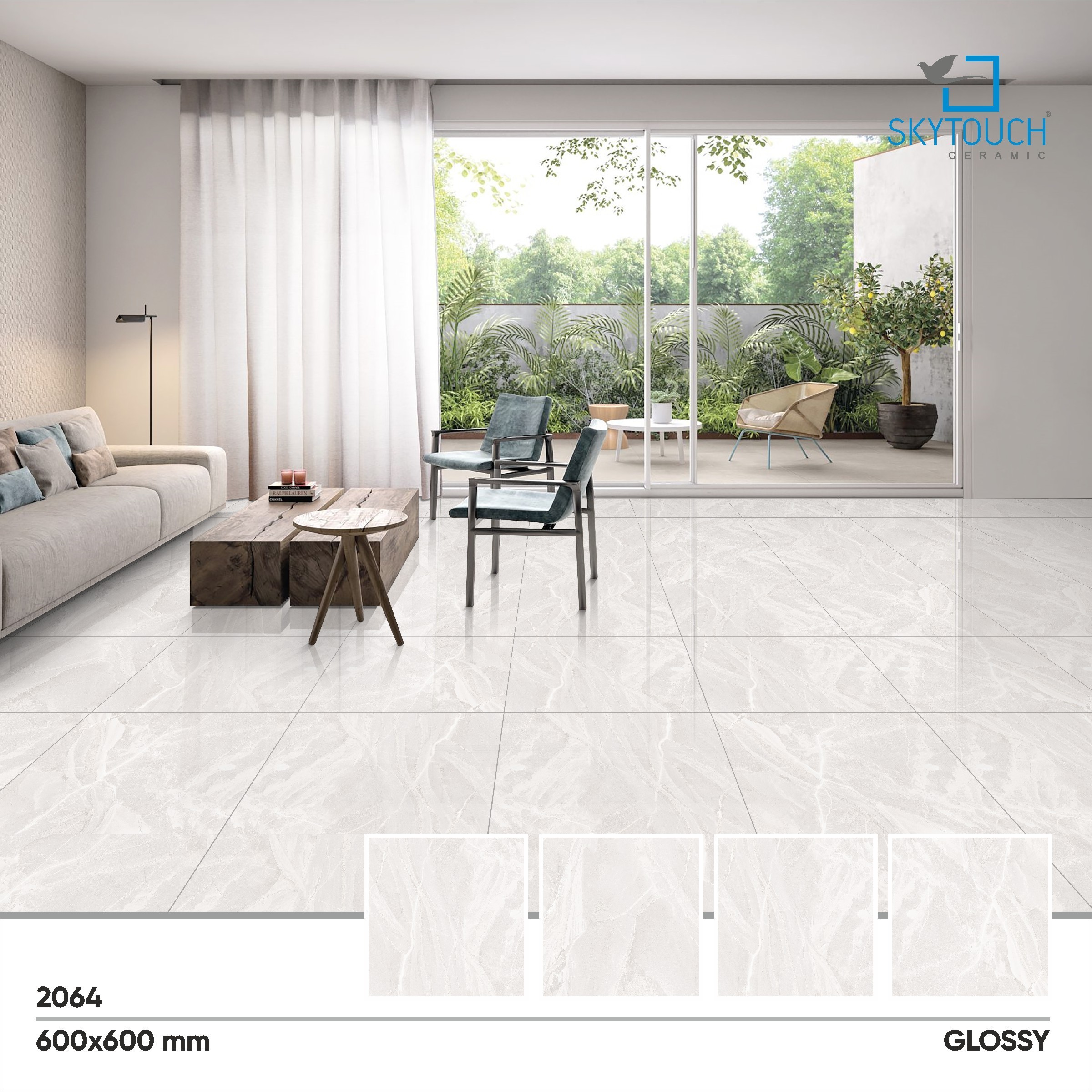 Gujarat Sky touch ceramics 600x600mm porcelain tiles price non slip crystal polish surface ceramic floor tile in india