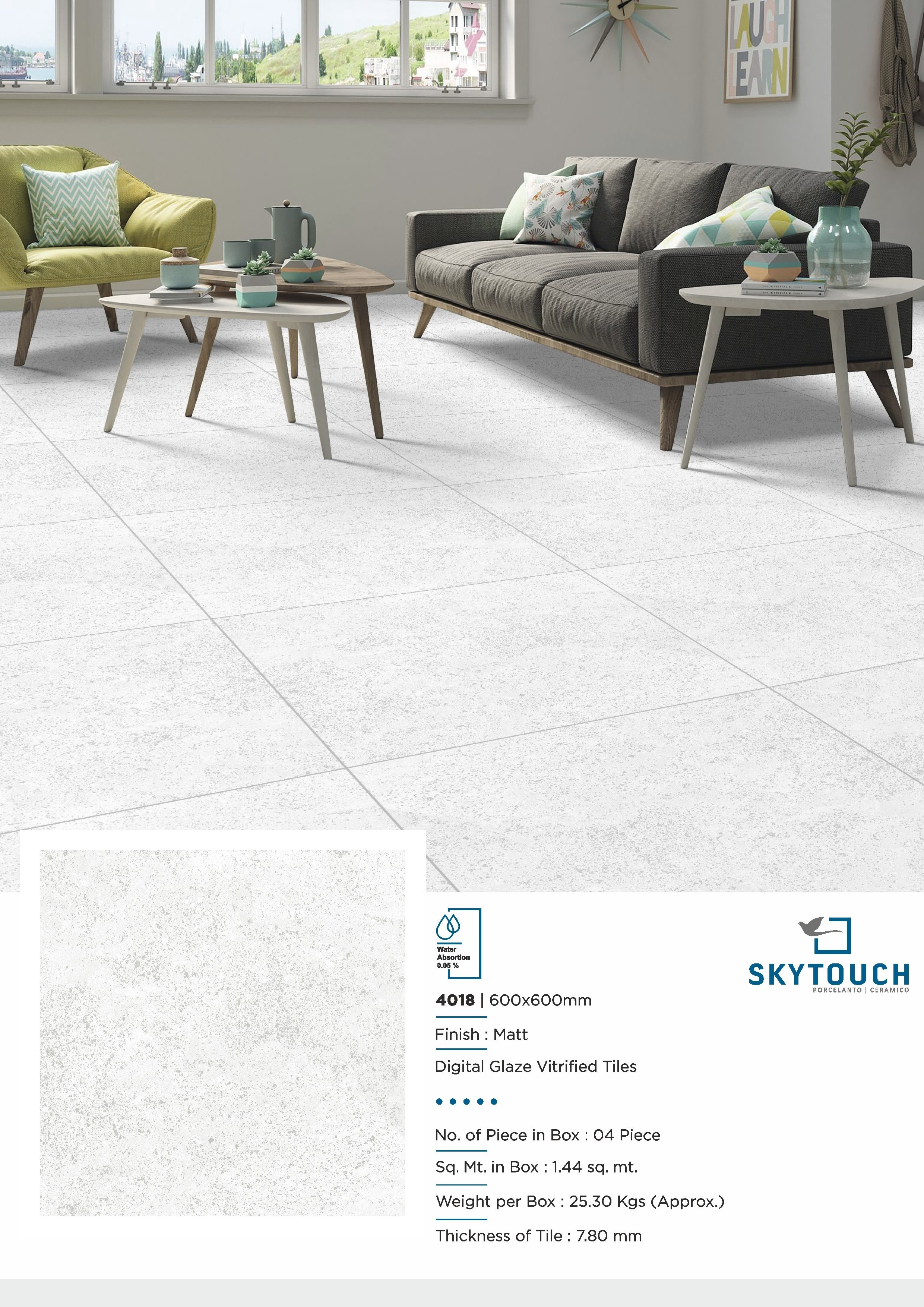 600X600mm Grey Marble Design Glazed Polished Porcelain Floor Tiles