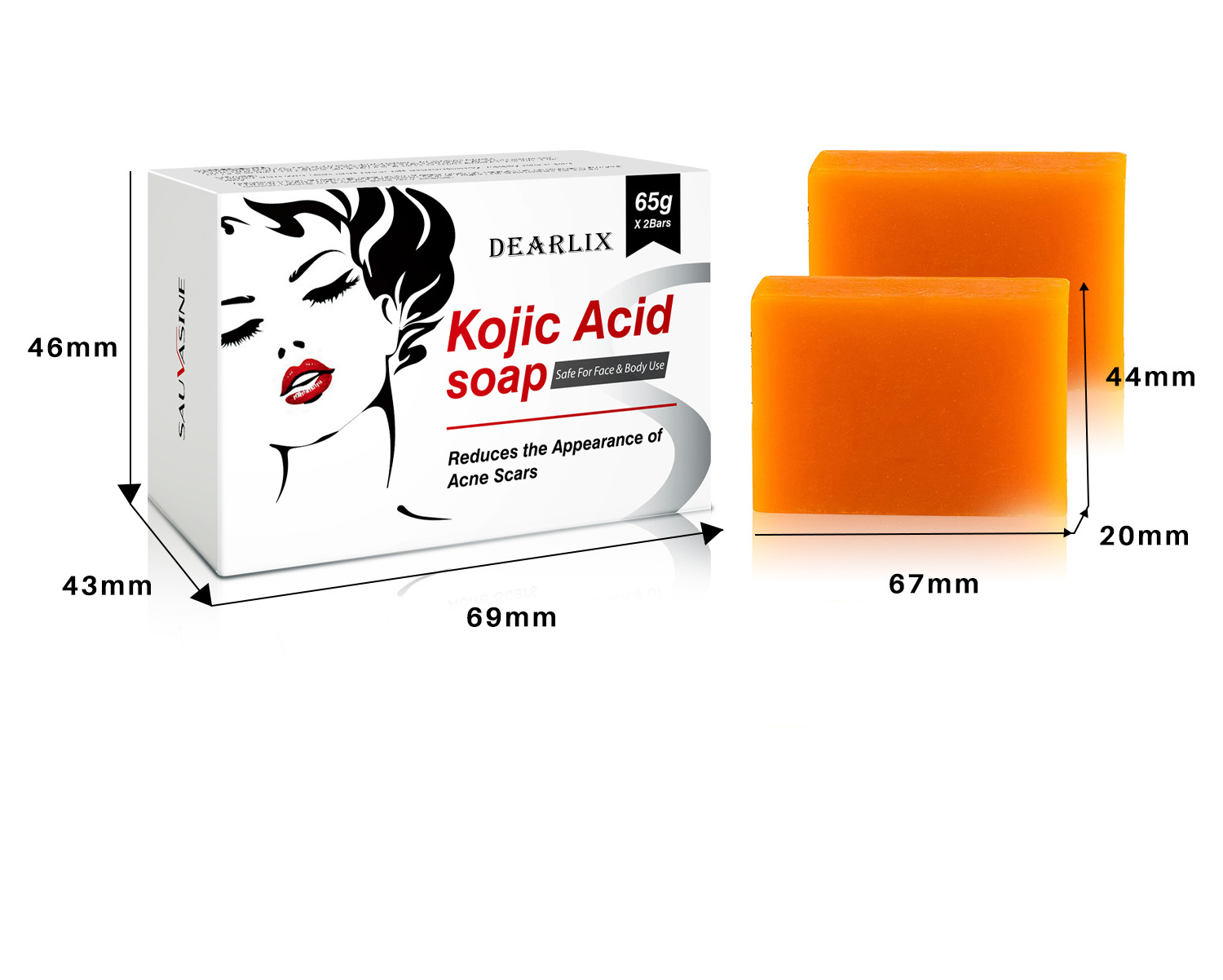 135g Wholesale Brands Kojie San Handmade Original Whitening Skin Care Raw Material Kojic Acid soap