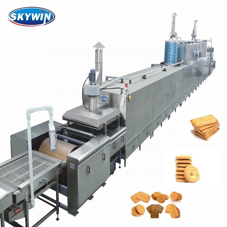 Skywin Electric Gas Industrial Oven Biscuit Factory Baking Oven Tunnel Oven