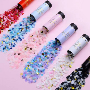 Mini Confetti Cannon Party Poppers Confetti Shooters Biodegradable Confetti for Birthday Wedding New Year Kids Party Y727