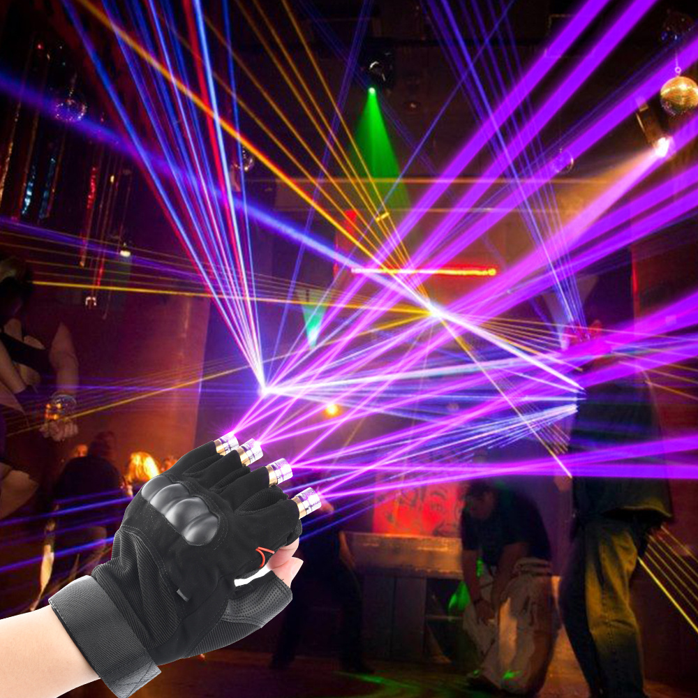 laser gloves dancing stage led palm light guantes laser gloves Red Green Purple Led light for DJ club party bars stage light