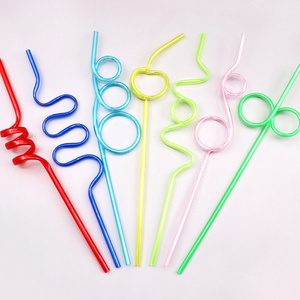 Crazy Straws Colorful Funny Straws for Kids Reusable Silly Straws Great for Parties and Birthday Party Carnivals Classroom Y757