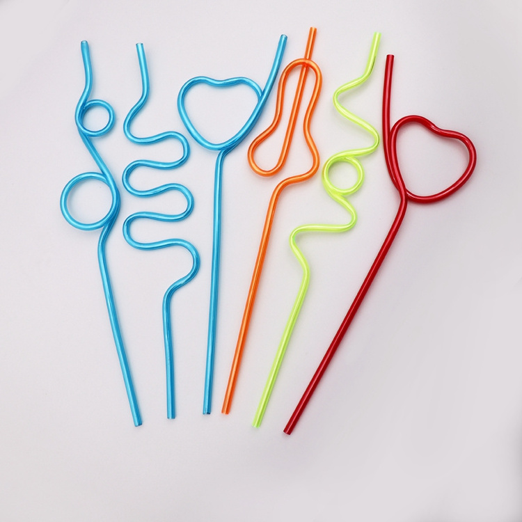 Crazy Straws Colorful Funny Straws for Kids Reusable Silly Straws Great for Parties and Birthday Party Carnivals Classroom Y757