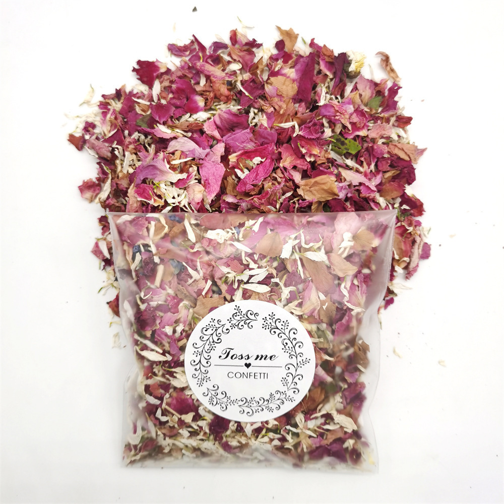 Confetti Rose Dried Petals True Flower Petals Party Wedding Decoration Supplies