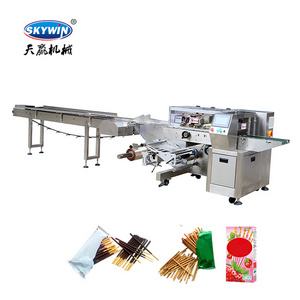 Automatic Chocolate Pocky Stick Biscuit Packing Machine With Dipstick Biscuit Counting Machine Flow Pack Line