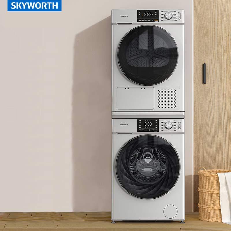 SKYWORTH Factory OEM 7 8 9 10 KG 12 15 KG 2  in 1 Control Hotel Hospital Double Washing Machine Washer Dryer and Drying Machines