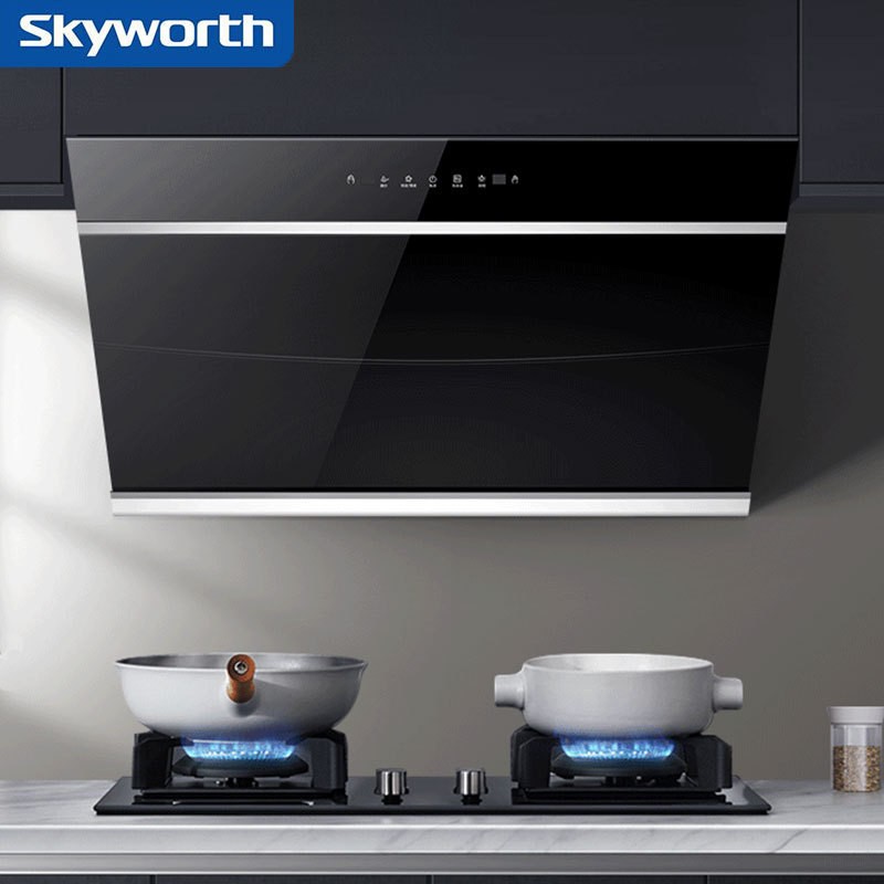 SKYWORTH OEM/ODM Brass american style broan hotel Kitchen island Wall Mount range hood copper island VENTED range hood