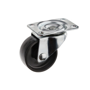 1inch mini castor low price swivel type 25mm black PP small furniture castor wheel