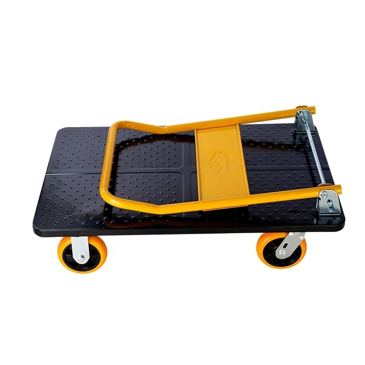 300kg 500kg 700kg folding metal hand cart heavy duty Steel platform hand truck 1102LB portable trolley 661LB foldable hand cart