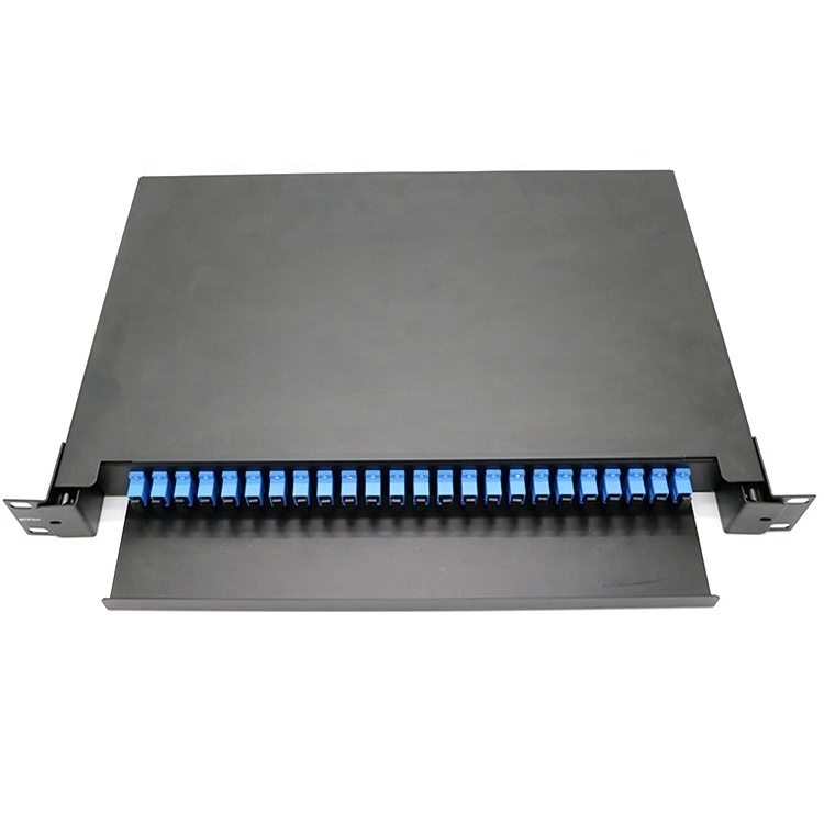 Rack Wall Mounted OTB 12 24 36 48 96 Core Outdoor Fiber Optical Termination Distribution Patch Panel Box