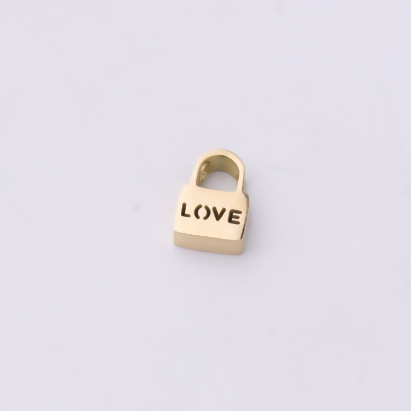 Sland Jewelry Supplies Diy Jewelry Making Love Lock Stainless Steel Charm Pendant Custom Accessories Fittings For Necklace