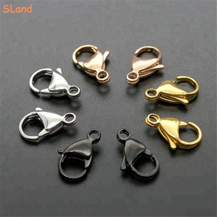 SLand Jewellery Manufacturer online wholesale different polishing grade Stainless Steel Lobster Claw Clasps for Jewelry making