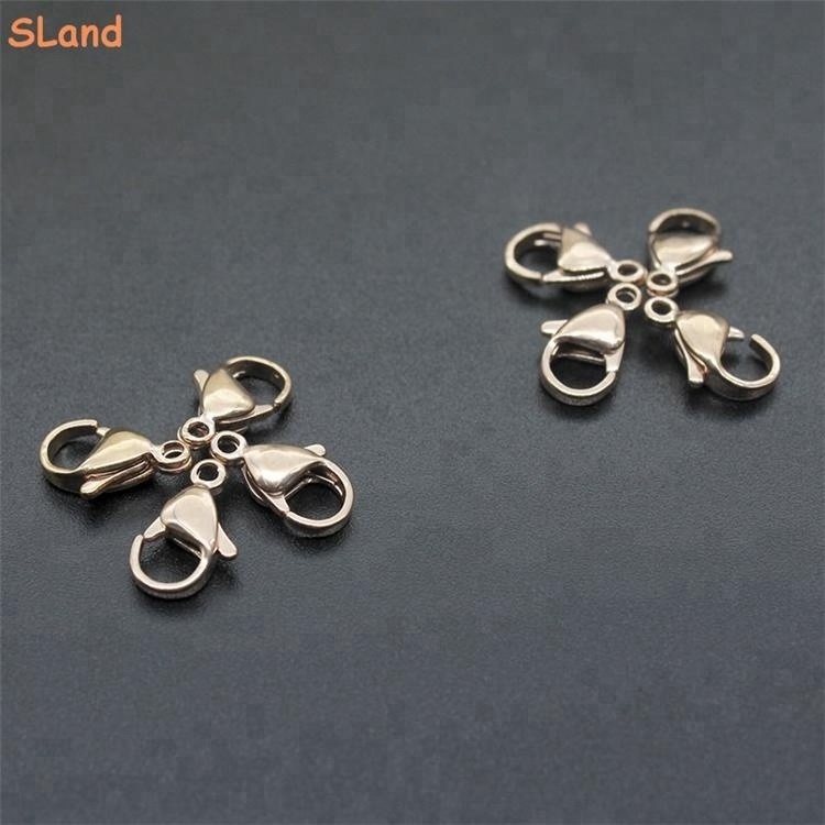 SLand Jewellery Manufacturer online wholesale different polishing grade Stainless Steel Lobster Claw Clasps for Jewelry making