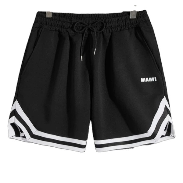 2022 Hot Sell Wholesale Cool Custom Design Casual Workout  Mesh Running Cargo Shorts For Men Tropical And Letter Graphic Shorts