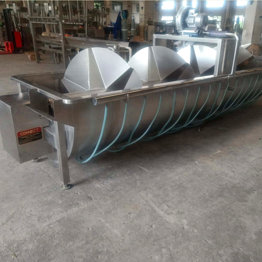 Large volume Screw chiller for Chicken in Slaughering Equipment Poultry processing line